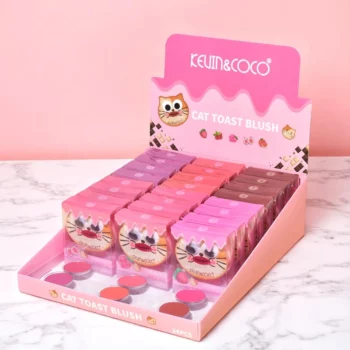 Présentoir de 24 (2,02€ Pièce) : Fard à joues CAT TOAST BLUSH – Kevin & Coco – Image 3