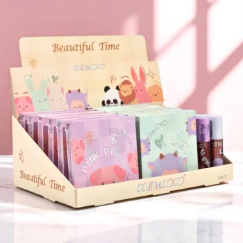 Présentoir de 12 (2,90€ Pièce) : Fard à joues & Gloss à lèvres BEAUTIFUL TIME – Kevin & Coco – Image 3