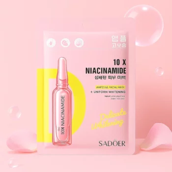 Lot de 6 (0,70€ unité) : Masques Visage Niacinamide en Ampoule – SADOER