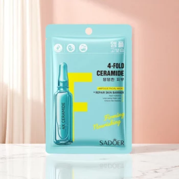 Lot de 6 (0,70€ unité) : Masques Visage Quadruple Céramide en Ampoule – SADOER – Image 2