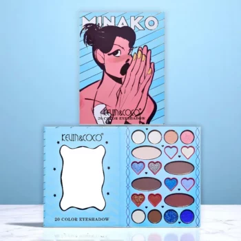 Lot de 4 (4,90€ Pièce) : PALETTE D'OMBRES À PAUPIÈRES - MINAKO BLEUE  – Kevin & Coco