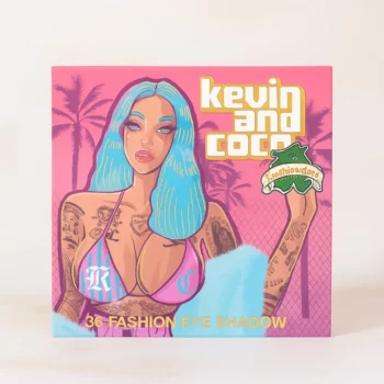 Lot de 4 (5,25€ Pièce) : PALETTE D’OMBRES À PAUPIÈRES 36 COULEURS – MIAMI INK STYLE – KEVIN & COCO