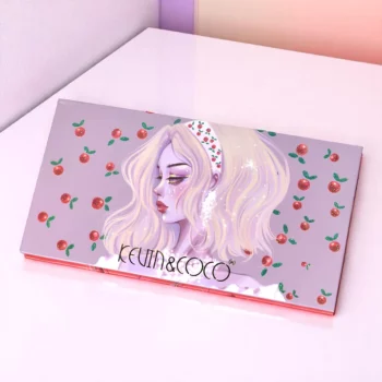 Lot de 4 (3,70€ Pièce) : PALETTE D'OMBRES À PAUPIÈRES 18 COULEURS – CHERRY ROMANCE – KEVIN & COCO – Image 2