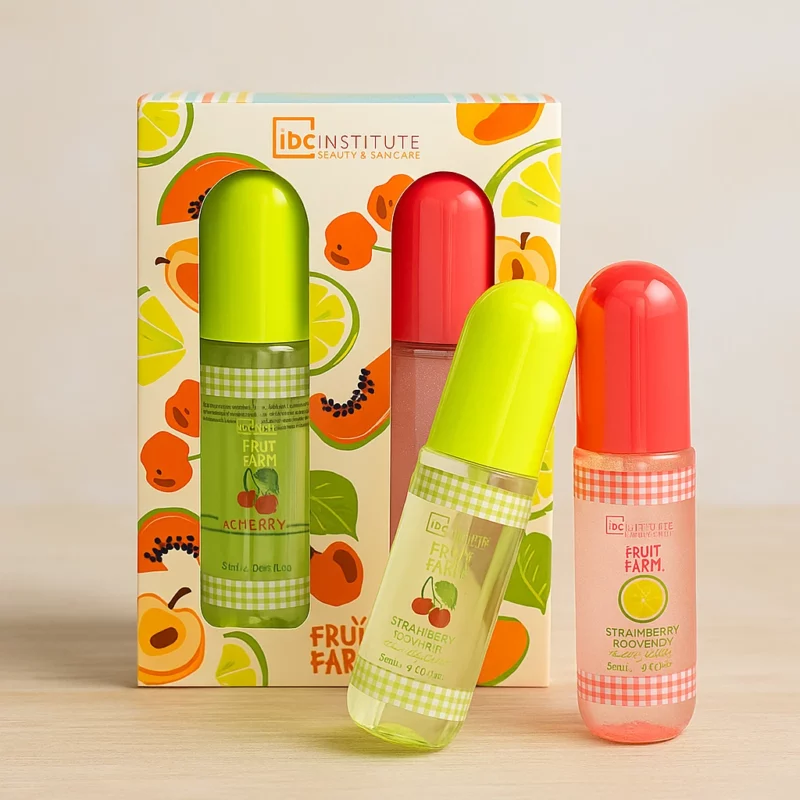 Lot de 6 (4,70€ Les 2) :  Body Mist 80 ml FRUIT FARM – IDC Institute