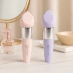 Lot de 12 (soit 3,44€ Pièce) : Éponge de Maquillage Biseautée avec manche Pastel - IDC INSTITUTE