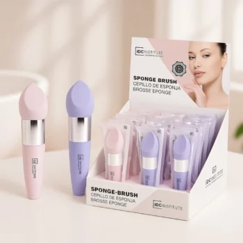 Lot de 24 (soit 3,26€ Pièce) : Éponge de Maquillage Biseautée avec manche Pastel - IDC INSTITUTE