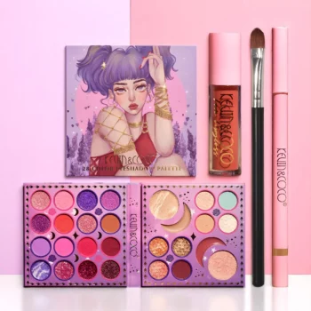Lot de 4 (7€ Pièce) : SET MAQUILLAGE COMPLET KEVIN & COCO – ÉDITION LUNE & FÉÉRIE