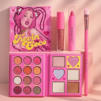 Lot de 4 (6,40€ Pièce) : SET MAQUILLAGE COMPLET KEVIN & COCO – ÉDITION ILLUSTRÉE