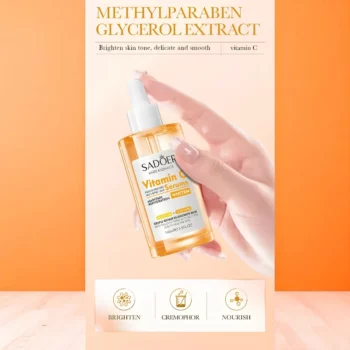 Lot de 5 (3,10€ Pièce) : Solutions Visage Multi-Effets à la Vitamine C 100 ml – SADOER – Image 2
