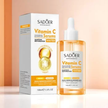 Lot de 5 (3,10€ Pièce) : Solutions Visage Multi-Effets à la Vitamine C 100 ml – SADOER – Image 3