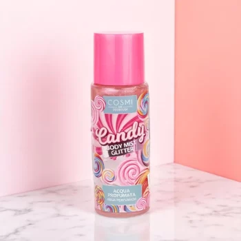 Présentoir de 12 (soit 1,90€ pièce) : Brumes Corporelles Pailletées "CANDY" – COSMI Milano – Image 3