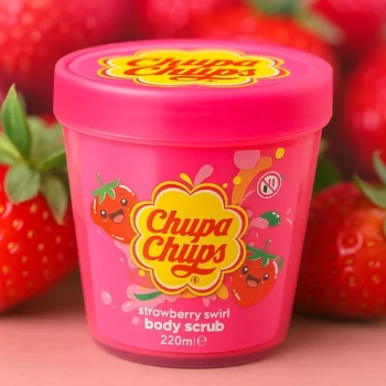 Lot de 6 (3,90€ Pièce) : Gommages Corps Chupa Chups Strawberry Swirl 220ml