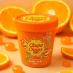 Lot de 6 (3,90€ Pièce) : Gommages Corps Chupa Chups Orange Pop 220ml