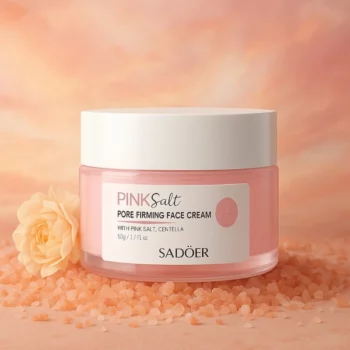 Lot de 5 (3,10€ Pièce) :  Crème Visage Raffermissante aux Sels Roses – PINK SALT – SADOER – Image 4