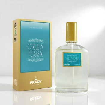 Lot de 5 (1,90€ Pièce) : Eau de Toilette GREEN ERBA – PRADY 90 ml – Image 2