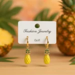 Lot de 6 (2€ Pièce) : Boucles d'Oreilles avec Petit Fruit coloré – Acier Inoxydable