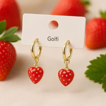 Lot de 6 (2€ Pièce) : Boucles d'Oreilles avec Petit Fruit coloré – Acier Inoxydable – Image 2