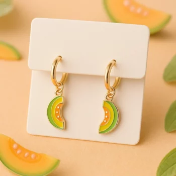 Lot de 6 (2€ Pièce) : Boucles d'Oreilles avec Petit Fruit coloré – Acier Inoxydable – Image 3