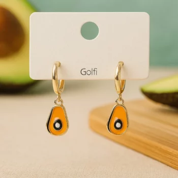 Lot de 6 (2€ Pièce) : Boucles d'Oreilles avec Petit Fruit coloré – Acier Inoxydable – Image 5