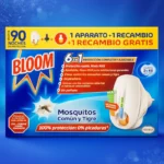 Lot de 6 (7,50€ unité) : Appareil Électrique Anti-Moustiques 6 EN 1 + 2 Recharges  – BLOOM