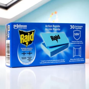 Lot de 6 (4,20€ unité) : 30 Pastilles Recharges pour Appareil Électrique Anti-Moustiques – RAID – Image 2