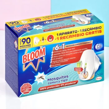 Lot de 6 (7,50€ unité) : Appareil Électrique Anti-Moustiques 6 EN 1 + 2 Recharges  – BLOOM – Image 2