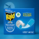 Lot de 6 (6,80€ unité) : Appareil Électrique Anti-Moustiques + 10 Pastilles Recharges – RAID