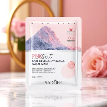 Lot de 6 (0,70€ unité) : Masques Visage Hydratants et Raffermissants au Sel Rose de l’Himalaya – SADOER – Image 3