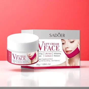 Lot de 5 (3,10€ Pièce) : Crèmes Raffermissantes Visage V-LIFT 30g – SADOER – Image 3