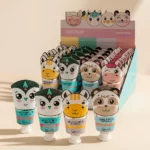 Présentoir de 24 (1,65€ Pièce) : Crèmes Mains CUTE ANIMALS – IDC Institute