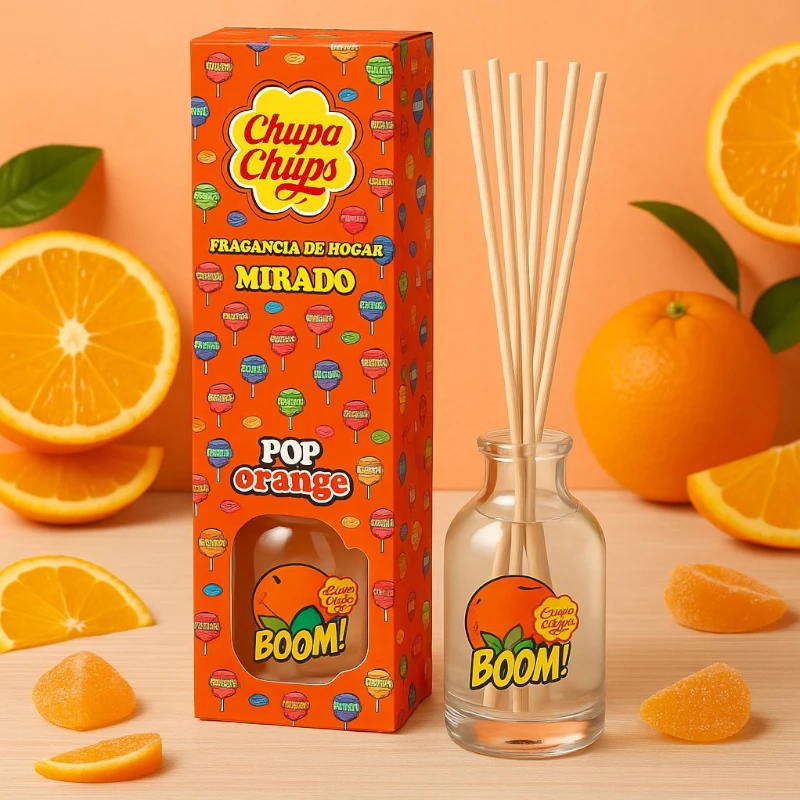 mikado chupachps orange Lot de 12 (Soit 2,05€ Pièce) : Mikado Chupa Chups Pop Orange 30ml – Image 1