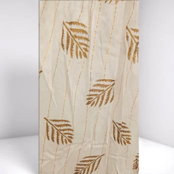 Robe longue Beige Clair Petites manches à Volant Motif Ethnique Dorée MADE IN INDIA – Image 4
