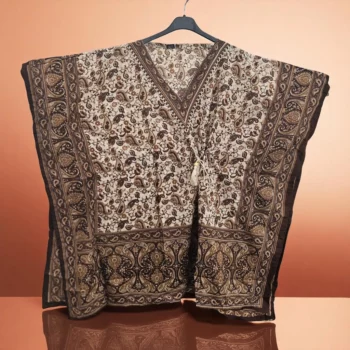 Lot de 6 Couleurs mélangées (2,80€ Pièce) : Tunique style CAFTAN Motif Petit Paisley Couleurs Aléatoires MADE IN INDIA – Image 7