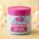 Lot de 6 (3,40€ unité) : Beurre corporel Ice Cream Marshmallow – Cosmi Premium – 100 ml