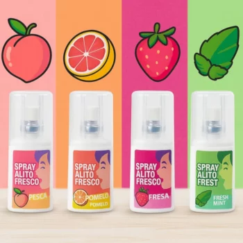Présentoir de 36 (1,28€ unité) : Spray haleine fraîche 20ml – Cosmi Premium