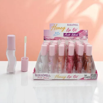 Lot de 24 (soit 1,17€ Pièce) : Huile à Lèvres effet nacré HONEY - Leticia Well