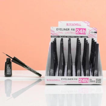 Lot de 24 (soit 0,83€ Pièce) : Eye-Liner Noir FIX LONG LASTING 24H - Leticia Well
