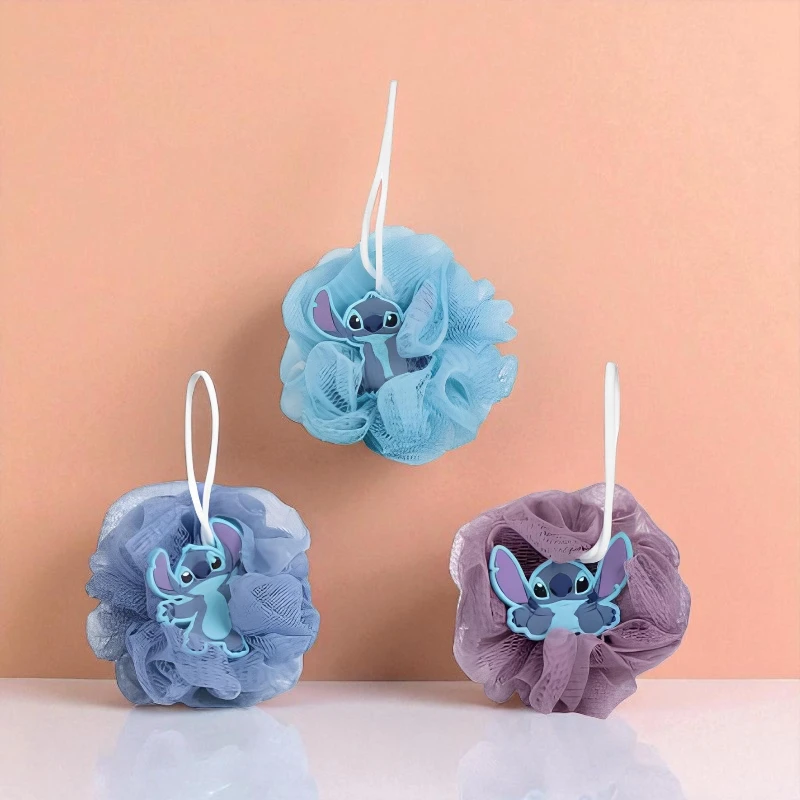 8445484477191 ÉPONGE D'HIVER Carton de 12 (soit 1,99€ Pièce) : Eponge "Fleur de Bain" STITCH – Image 1