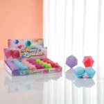 Lot de 24 (soit 1,26€ Pièce) : Baume à Lèvres 6 Couleurs Polygonale 10g - Easy Paris