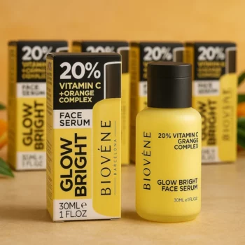 Lot de 12 (2.67€ Pièce) : Sérum pour Visage GLOW BRIGHT 20% Vitamine C & Orange Complex 30ml – Biovène Barcelona