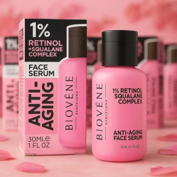 Lot de 12 (2.67€ Pièce) : Sérum pour Visage ANTI-AGING 1% Retinol & Squalane Complex 30ml – Biovène Barcelona