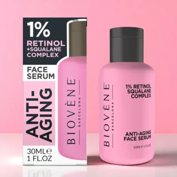 Lot de 12 (2.67€ Pièce) : Sérum pour Visage ANTI-AGING 1% Retinol & Squalane Complex 30ml – Biovène Barcelona – Image 2