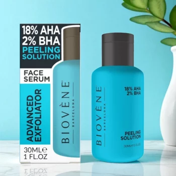 Lot de 12 (2.67€ Pièce) : Sérum pour Visage PEELING SOLUTION 18% AHA & 2% BHA 30ml – Biovène Barcelona – Image 2