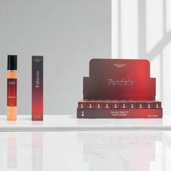 Présentoir de 20 (1,20€ pièce) : Eau de toilette générique Homme FABRIZIO 33ml - Reyes Queens – Image 3