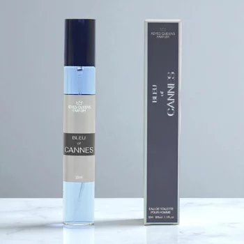 Présentoir de 20 (1,20€ pièce) : Eau de toilette générique Homme BLEU OF CANNES 33ml - Reyes Queens – Image 2