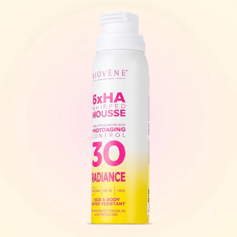 Lot de 6 : Mousse Fouettée Solaire SPF 30 – Anti-Âge & Hydratante