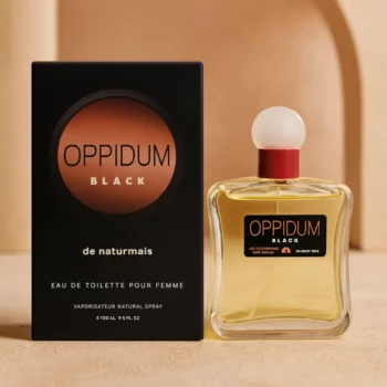 A Partir de 1,94€ Prix Dégressif :  Eau de Toilette Femme Oppidum Black – Naturmais – Fabriquée en Espagne