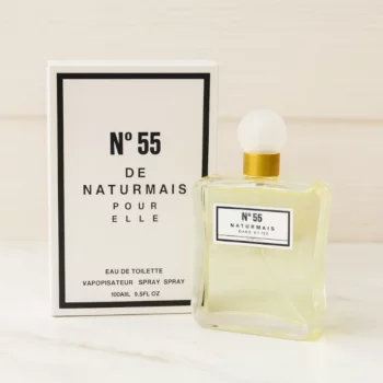 A Partir de 1,94€ Prix Dégressif :  Eau de Toilette Femme N°55 – Naturmais – Fabriquée en Espagne