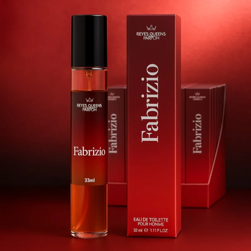 Présentoir de 20 (1,20€ pièce) : Eau de toilette générique Homme FABRIZIO 33ml - Reyes Queens