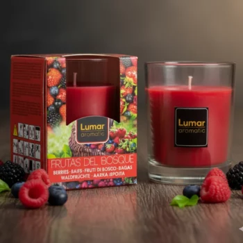 Pack de 12 (soit 1,90€ piéce) - Bougie parfum Fruits Rouges
